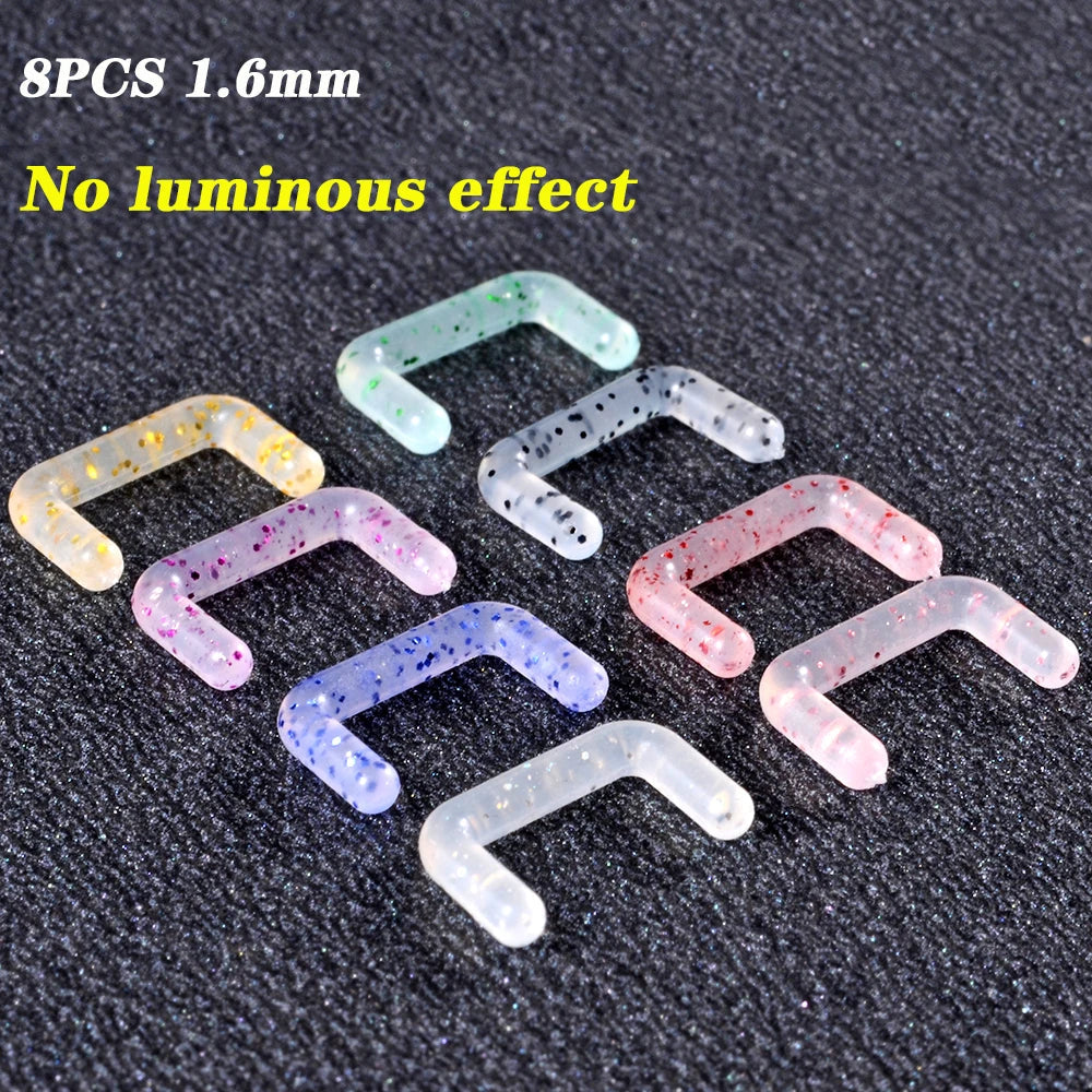Surgical Steel Bar Tongue Rings Acrylic Glow in the dark ball Tongue Barbell Luminous Acrylic Ball Belly button Ring Piercing Good Vibrations