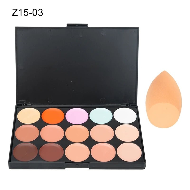 15 Colors Concealer Palettes Foundation Makeup Full Cover Contour Face Cream Base Primer Moisturizer Hide Blemish Good Vibrations