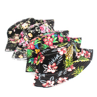 22 Colors Printed Bucket Hat Unisex Ins Trend Flat Top Outdoor Fisherman Hats Men Sunshade Caps Summer Travel Sun Cap Wholesale Good Vibrations