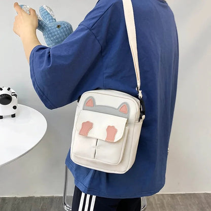 2022 Hot Sale Fashionable Cute Canvas Cross Body Shoulder Bag for Teenagers Ladies and Kids for Daily Outdoor Shopping Good Vibrations
