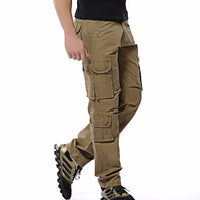 2023 New Men Cargo Pants Mens Loose Army Tactical Pants Multi-pocket Trousers Pantalon Homme Big Size 46 Male Military Overalls Good Vibrations