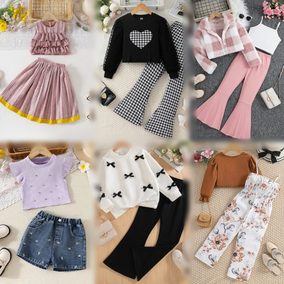 Wholesale Mixed Age Kids Clothing Sets Clearance Fashion Children's Clothing Stock Good Vibrations