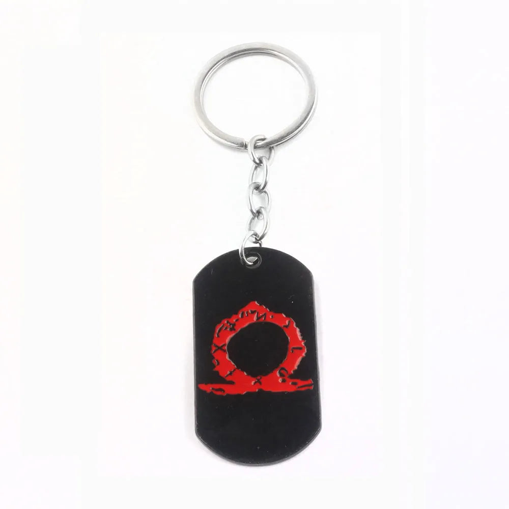 New God of War 4 Kratos Sword Keychain Pendant Keyring Jewelry Men And Women Car key chain Accessories Good Vibrations