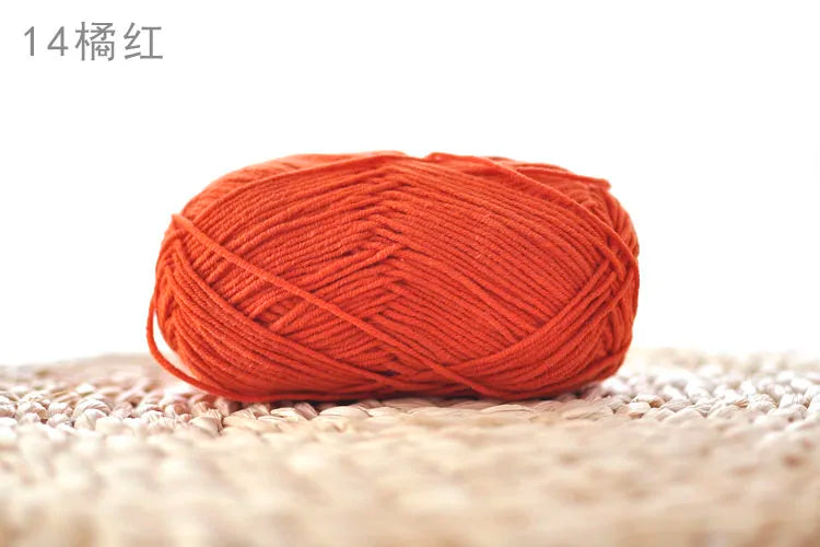 Factory Wholesale Recycled Baby Cotton Yarn 4 Strands of Milk Yarn Bag for Doll Clothes Hand-Knitted High Tenacity for Weaving Good Vibrations