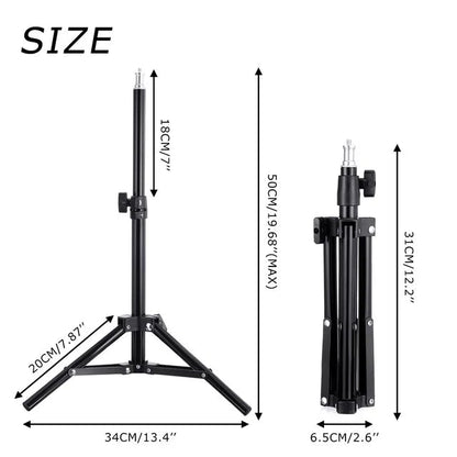 26cm LED Selfie Ring Lamp Photographic Selfie Ring Lighting USB Remote Fill light For Tiktok Video Live with Phone Holder Tripod Good Vibrations Adult Super Store