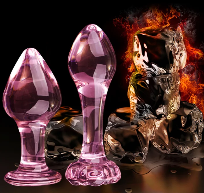 Candiway Exquisite Pink Crystal Glass Anal Plug Adult Masturbation Products Prostate Massager Erotic Toys For Couple (5 Styles) Good Vibrations Adult Super Store