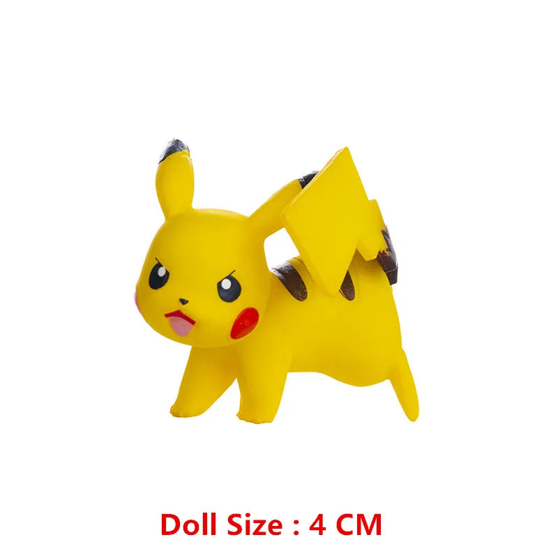 Pokemon 4-13Cm New Cartoons Movie Anime Figure Pikachu Mewtwo Charmander Blastoise Gurado Pet Action Model Toy Gifts Good Vibrations