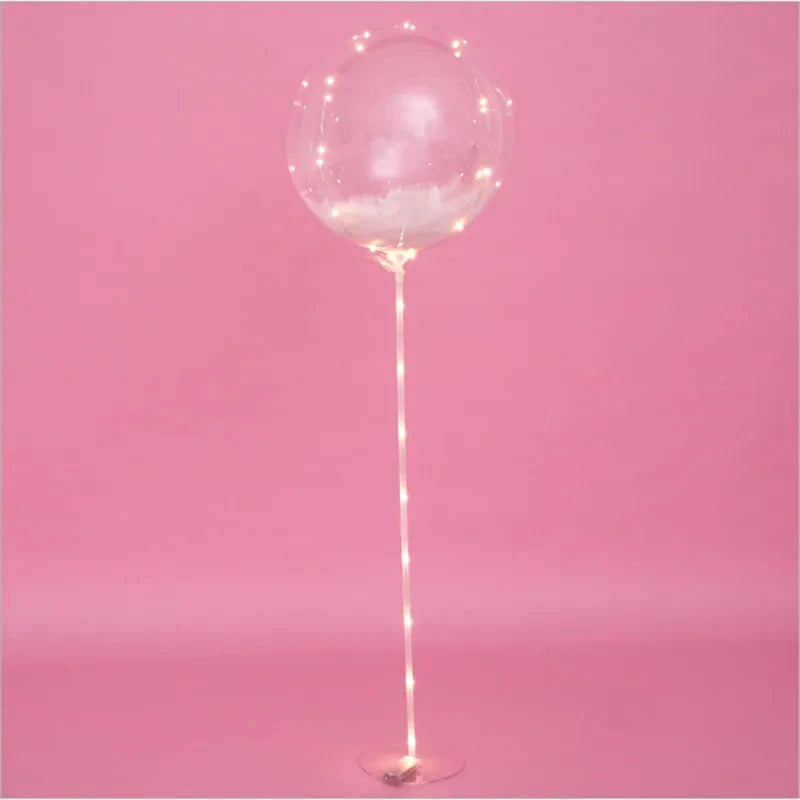 DIY Wedding Decoration Children's Birthday  Helium  Bobo Feather Transparent PVC Balloon Party Anniversary Good Vibrations