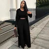 3 Piece Set Women Outfits Three Pieces Sets Women Pants Outfit Wholesale Pant Suits Sexy  3 Piece Sets 2025 Good Vibrations