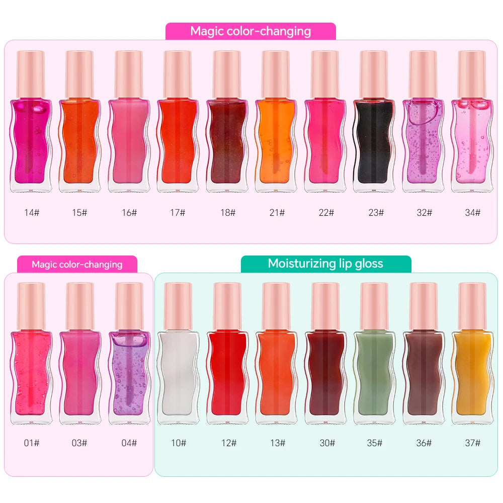 Wholesale Glossy Lip Gloss with Glitter Mineral-Infused Private Label Beauty Makeup Cream Liquid in Box Packaging Good Vibrations