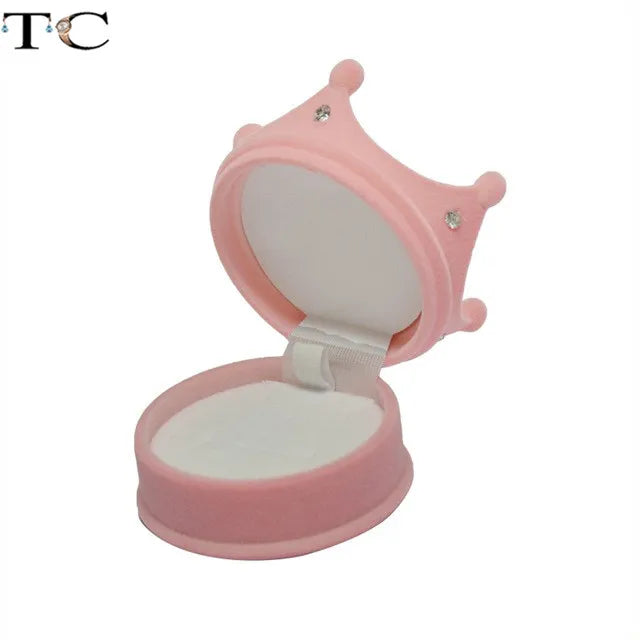 Creative Velvet Jewelry Box Mini Container Ring Box Earrings Rings Storage Box Small Accessories Display Gift Box Good Vibrations