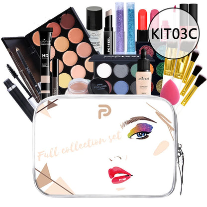 HOT 20 Styles New Fashion Eye Shadow POPFEEL Birthday Gift Makeup Gift Set ALL in ONE Full Professional Makeup Kit for Girl Good Vibrations