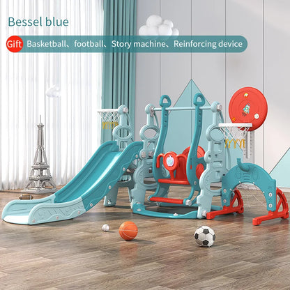 Hot Selling Indoor Playground Equipment HDPE/PE Material Sliding Slide Swing Set Playhouse Combination for Daycare Baby Play Good Vibrations
