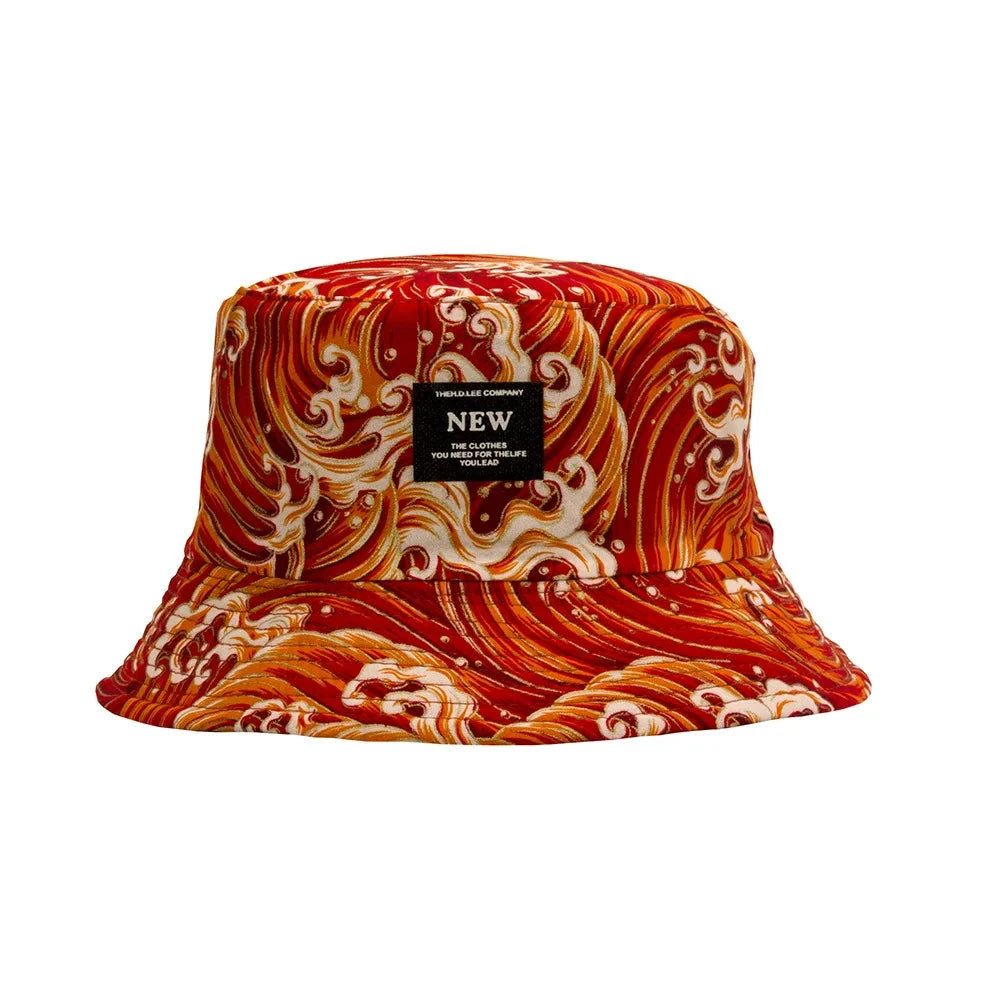 Great Retro Wave Japan Anime Bucket Hat Reversible Women Cotton Spring Outdoor Sun Caps Male Bob chapeau Fisherman Hats Good Vibrations