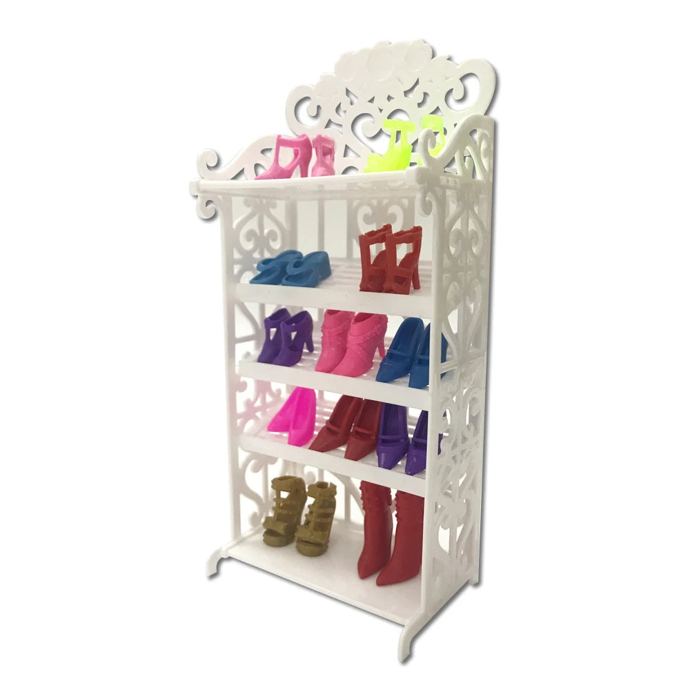 Fashion Dollhouse Furniture For 11.5 inch Dolls Accessories 1:12 Wardrobe Bed Chair Sofa 29-32 cm Doll Shoe Rack Slide Toys  JJ Good Vibrations