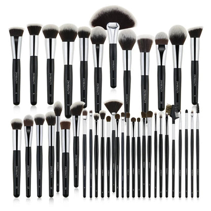 ZNY Professional 5-40 Pcs Black Wholesale Makeup Brushes Set Powder Foundation Highlight Eyebrow Eye Shadow Brushes Makeup Good Vibrations