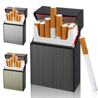 Portable Cigarette Case Metal Smoking Cigarette Box 20pcs Capacity Tobacco Holder Cigarettes Pack Cover Storage Box Men's Gadget GOOD Vibrations Adult Super Store