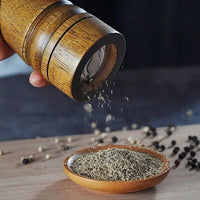 Adjustable 5inch 8inch Ceramic Rotor Solid Wood Kitchen Gadgets Pepper Grinders and Mill Good Vibrations