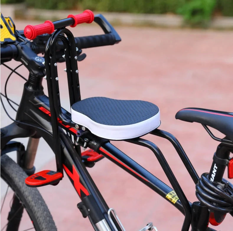 Quick Release Universal Safety Seat for Kids Electric Bike Front Saddle Universal Children Safety Bicycle Accessory Good Vibrations