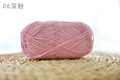 Factory Wholesale Recycled Baby Cotton Yarn 4 Strands of Milk Yarn Bag for Doll Clothes Hand-Knitted High Tenacity for Weaving Good Vibrations