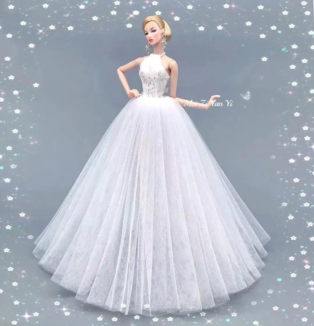 fashion for barbie elegant lady wedding dress for 30cm doll clothes princesa for bjd 1/6 dress long dress accessories Good Vibrations