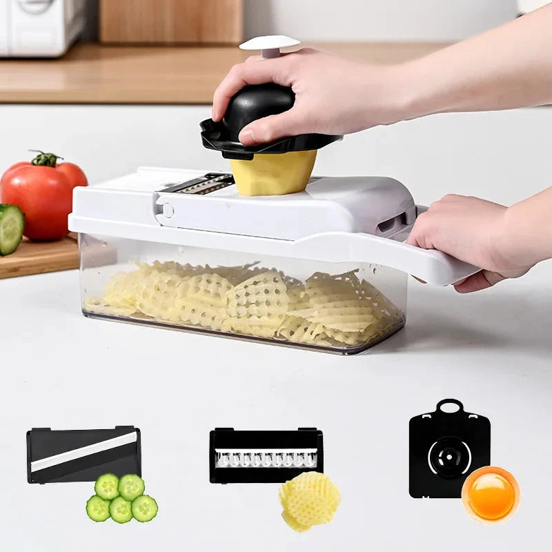 Kitchen Accessories 15-in-1 Fruit & Vegetable Slicer Grater Mini Food Chopper-Kitchen Tools Good Vibrations