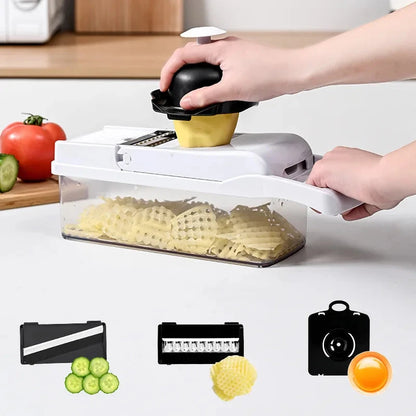 Kitchen Accessories 15-in-1 Fruit & Vegetable Slicer Grater Mini Food Chopper-Kitchen Tools Good Vibrations