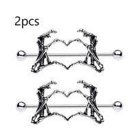 10 Style 14G Nipple Rings Nipplering for Women Straight Tongue Rings Barbell Nipple Rings Piercing Jewelry Good Vibrations Adult Super Store