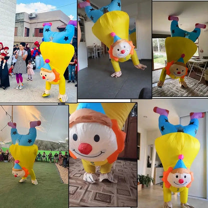Halloween Costumes for Adult Men Women Cosplay Clown Anime Mascot Inflatable Costume Carnival Party Christmas Role Play Dress Good Vibrations