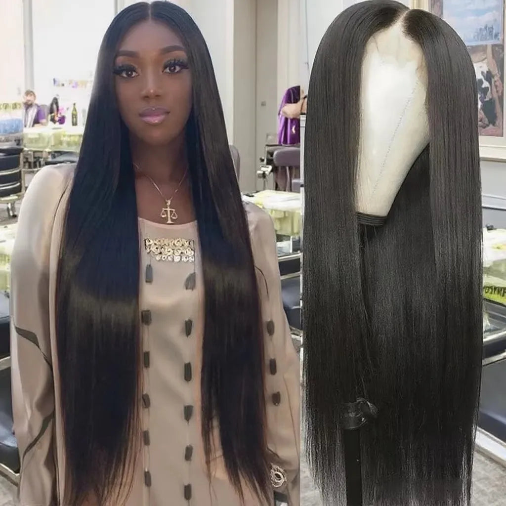 Glueless Lace Wigs Bone Straight Indian Virgin Human Hair Lace Front Wigs Full Frontal HD Lace Wig Human Hair Vendor Affordable Good Vibrations