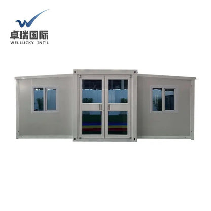 WELLUCKY 20ft Prefab Flat Pack Modular Home Prefab Container Home Sustainable Mobile Insulated Fireproof Container House Good Vibrations