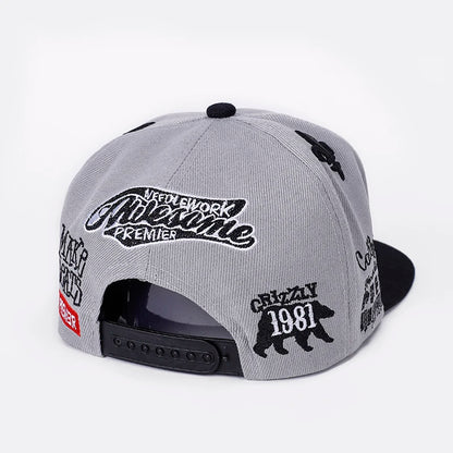 Acrylic Embroidered headwear outdoor casual sun baseball cap for man and women fashion new Hip Hop cap hat Female male Good Vibrations