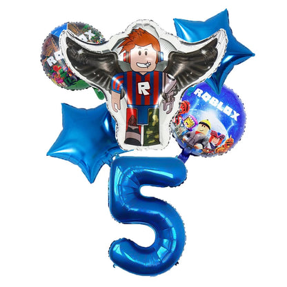 Wholesale Robot Party Balloon Decorations for Baby Shower and Children's Birthday Aluminum Film Digital Set for Mother's Day Good Vibrations
