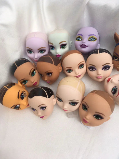 Monstering High Doll Toy Head No Hair Doll  Heads DIY Plants Hair Head Doll Bald Heads Original Rare Collection Head Toys Good Vibrations