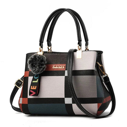 Yogodlns New Luxury Handbag Women Stitching Wild Messenger Bags Designer Brand Plaid Shoulder Bag Female Ladies Totes Good Vibrations