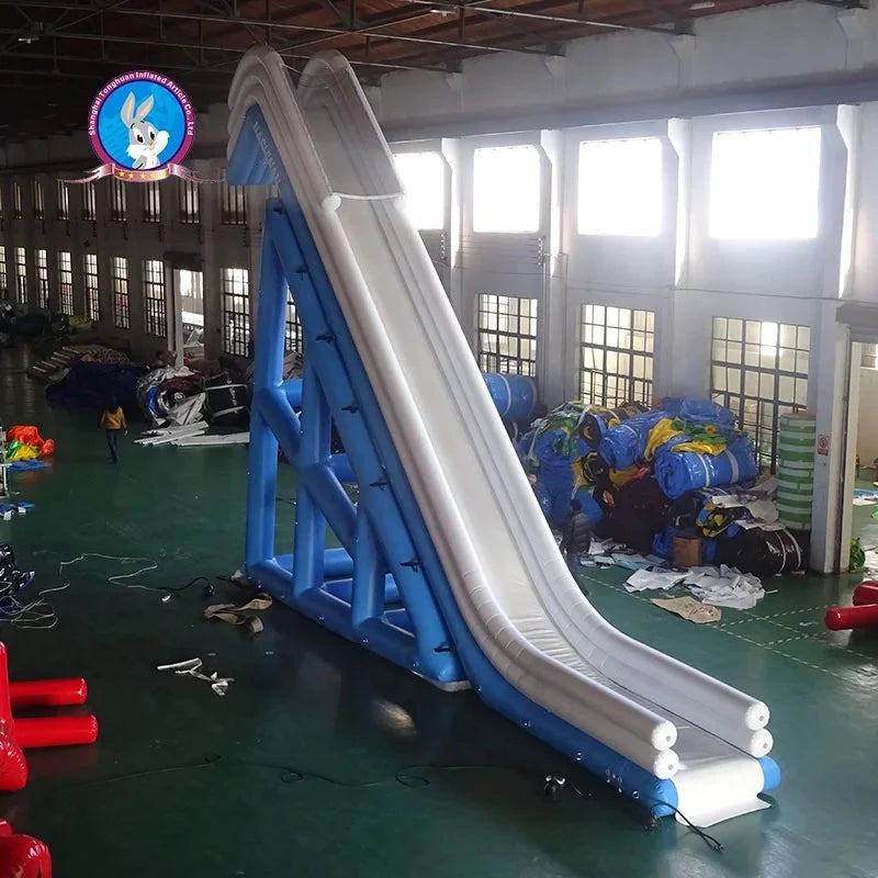 Custom-Made Luxury Dock Cruiser Inflatable Yacht Slide Floating Water Play Equipment Minimum Order 1 Piece Good Vibrations