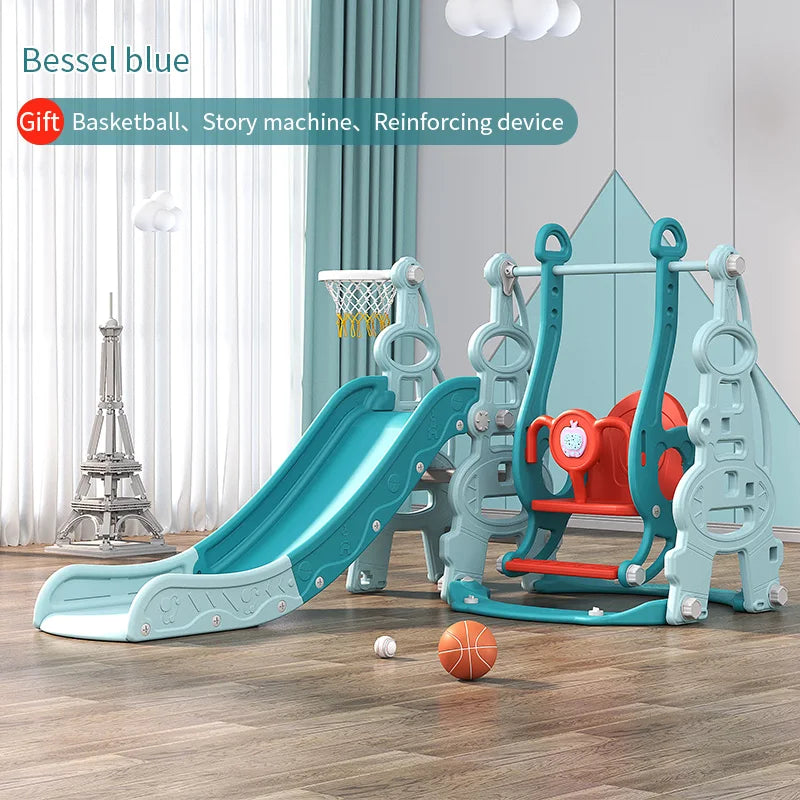 Hot Selling Indoor Playground Equipment HDPE/PE Material Sliding Slide Swing Set Playhouse Combination for Daycare Baby Play Good Vibrations