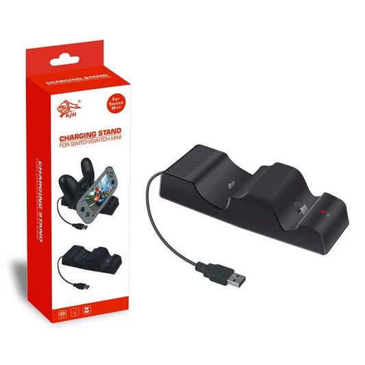 Charging Dock Station Stand For Nintend Switch NS /Switch Pro/ Switch Lite Mini Controller Charger Chage With 8 Game card Slots Good Vibrations