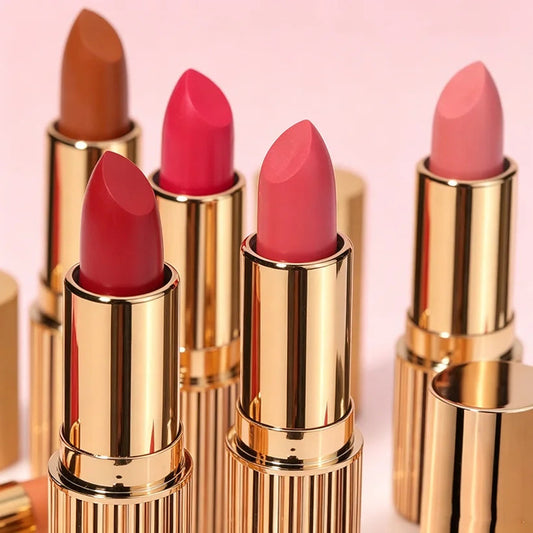 Custom Logo Nude Lipstick Set Private Label Matte Lipstick Tubes Low MOQ for Fashion Style Makeup Own Brand Lip Gloss Good Vibrations