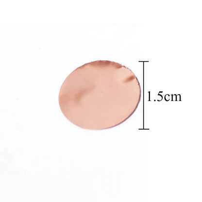 Confetti Wedding Decoration Baby Shower Decorations Birthday Gold Silver Rose Gold Party Confetti 1.5cm Circular Mirror Confetti Good Vibrations