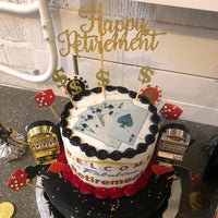 Poker Theme Cake Toppers Casino Birthday Cupcake Topper Gambling Scene Playing Card Picks Adults Kids Birthday Party Supplies Good Vibrations