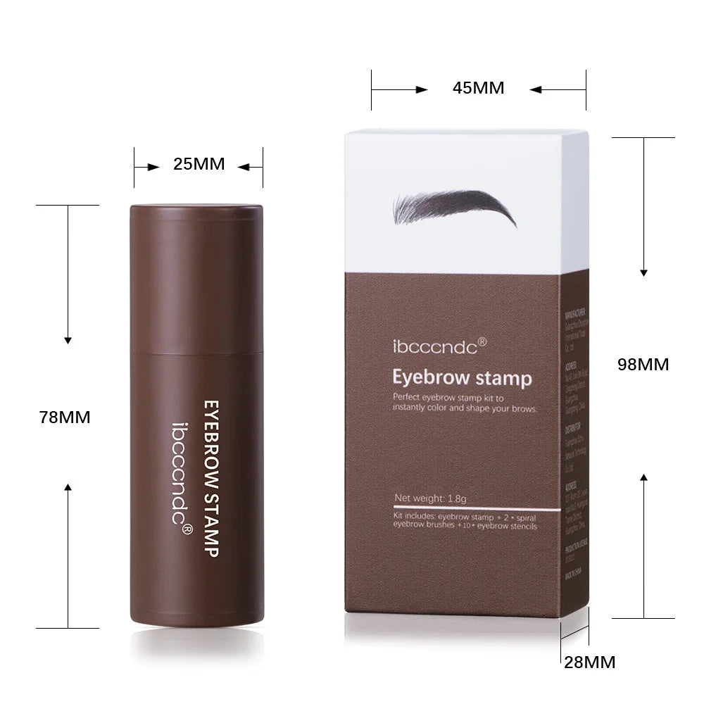 New Perfect Eyebrow Stamp Stencil Kit Eye Brow Stencil Stamp Kit Waterproof Long Lasting Eyebrow Enhancers Brow Powder Stamp Good Vibrations