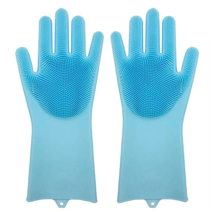 Food Grade Household Cleaning Kitchen Gadgets Scrubber Kitchen Silicone Gloves Dishwashing Good Vibrations