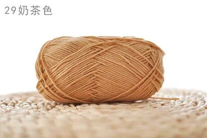 Factory Wholesale Recycled Baby Cotton Yarn 4 Strands of Milk Yarn Bag for Doll Clothes Hand-Knitted High Tenacity for Weaving Good Vibrations