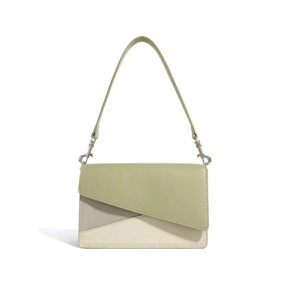New Geometric Color Blocking Small square Bag 2024 Minimalist Color Blocking Single Shoulder Crossbody Versatile Underarm Bag Good Vibrations