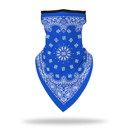 Coexistence Summer UV Protected Polyester Women's Cycling Bandana Breathable Triangle Face Mask Scarf Sun Protection Veil Good Vibrations