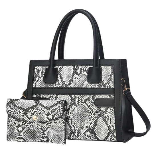 2024 Retro Contrasting Print Casual Tote Handbags Women's Zipper Closure Shopping Shoulder Bag Wholesale Good Vibrations