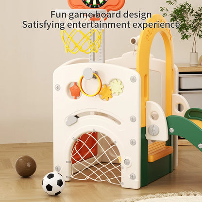 Feiqi Kids Fun Space Slide  Tent House Playhouse  Home Children's Playground Plastic Toy Baby Slides Set for Kids Indoor Good Vibrations