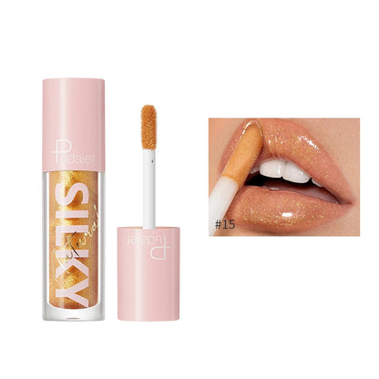 Wholesale Makeup 16 Colors Mirror Water Gloss Lip Gloss Moisturizing Lasting Vegan High Shine Lipgloss Private Label Cosmetics Good Vibrations