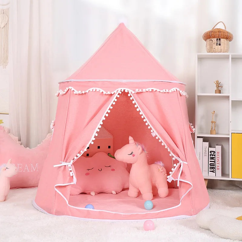 Hot Sale Children's Art Design Tent Playhouse for Both Boy and Girl to Play Indoor Baby Game in the Small House Castle Good Vibrations